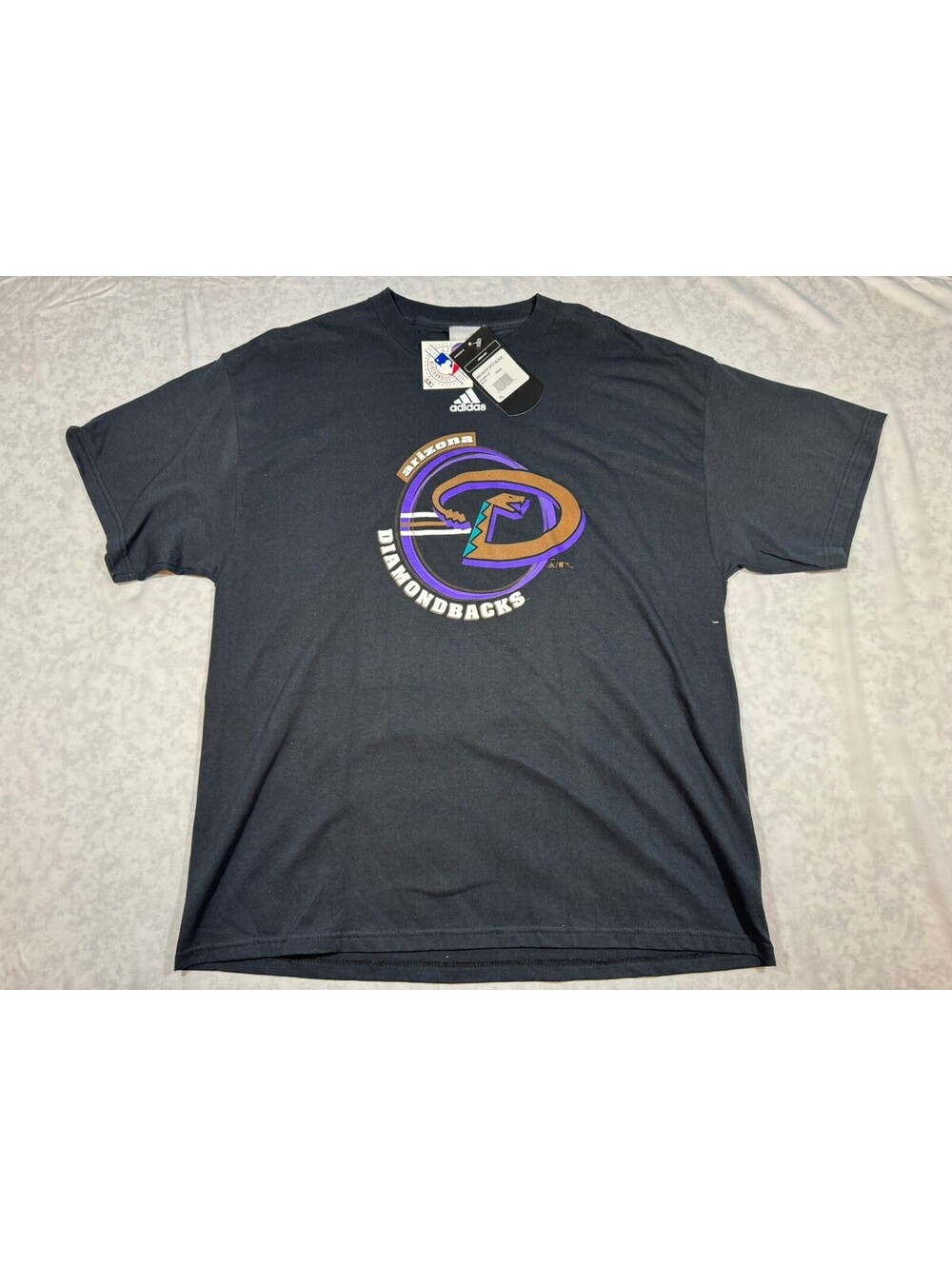 Vintage Adidas Arizona Diamondbacks MLB T-Shirt Mens XL Black Y2K Retro
